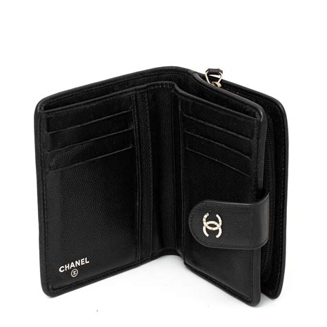 carteira chanel preto replica